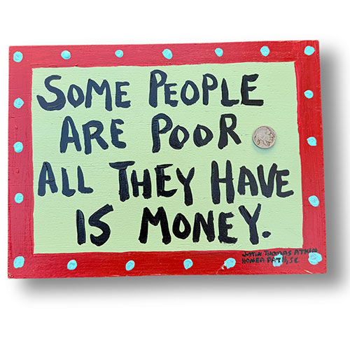 Justin Atkin 11x8 Painting Poor People WP5866